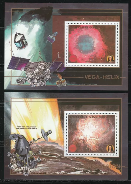 Guinea 1989 Sc B38-B44+souvenir sheets Mi 1249-1254+ Blocks 326-332 Astronomers 3