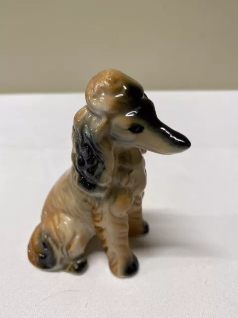 Vtg MCM AFGHAN English Hound Dog Porcelain Statue Figurine Home Decor