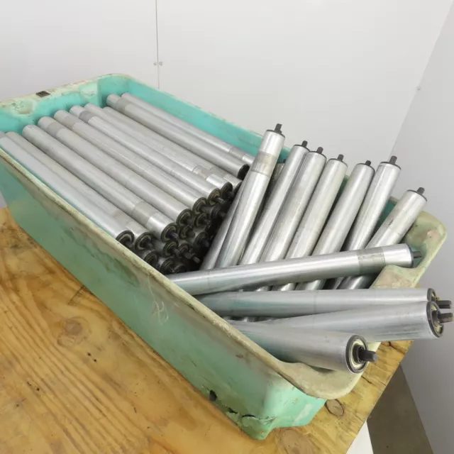 Dematic HQ S3453 1.900 OD 22"BF 23-3/8" OAL Gravity Conveyor Roller Lot Of 82