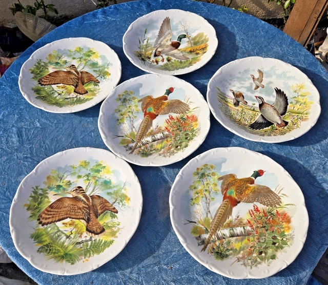 Limoges, porcelaine de Sologne - Fish set for 6 (7) - - Catawiki