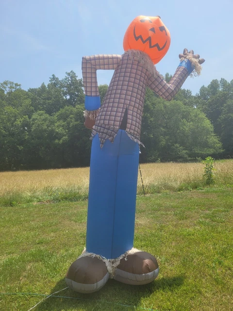 HALLOWEEN GEMMY 12 Ft Pumpkin Scarecrow Airblown Inflatable 96 11 HALLOWEEN GEMMY 12 Ft Pumpkin Scarecrow Airblown Inflatable 96 11