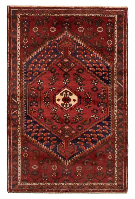 Traditional Vintage Hand-Knotted Carpet 4'2" x 6'7" Wool Area Rug