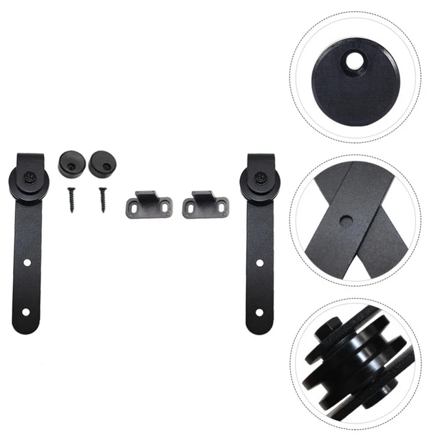 Barn Door Rail Nylon Rustic Single Track Bypass Sliding Roller