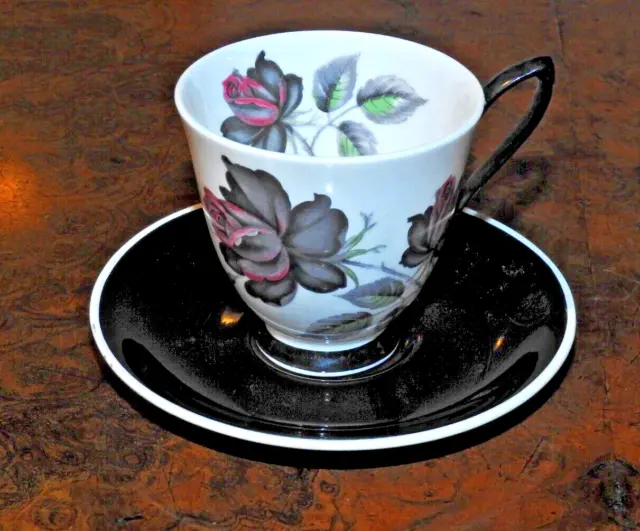 Pretty Royal Albert Masquerade coffee Cup and Saucer