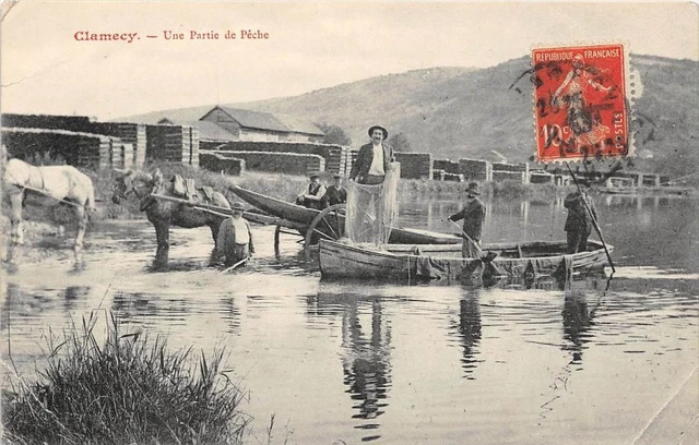 Cpa 58 Clamecy One Part Of Fishing (Beautiful Plan