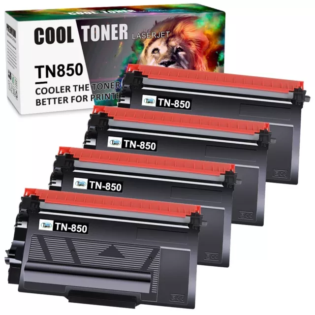 4PK TN850 Toner Cartridge For Brother TN-820 MFC-L5800DW MFC-L5850DW HL-L6200DW