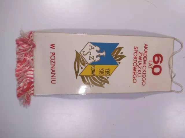 Vintage sports pennant. Poland. Poznan. 1979 2