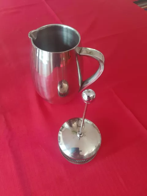 Coffee Cafatiere Stainless Steel, 4 Mug size percolator ground