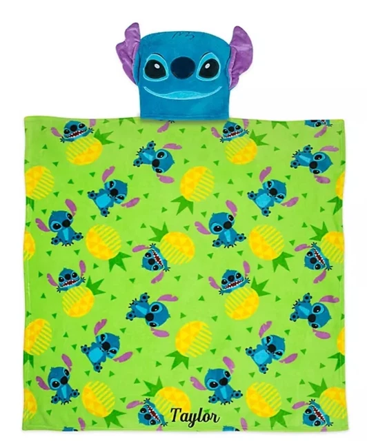 NWT!!! Disney Store Stitch Convertible Fleece Throw Blanket