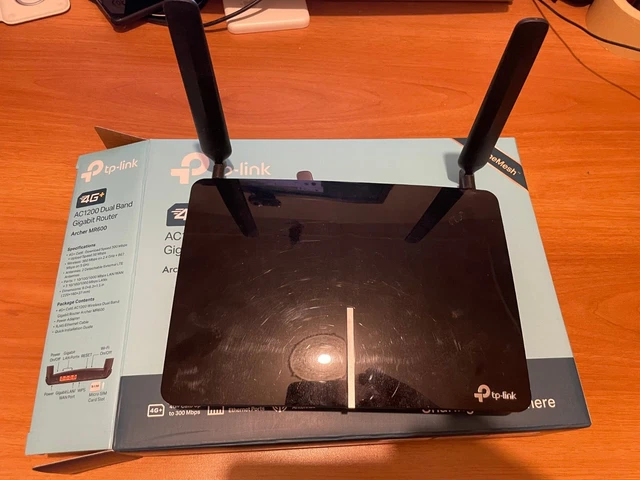 TP-Link Archer MR600 Router 4G+Cat6 300Mbps Wi-Fi AC1200 DualBand MicroSIM usato