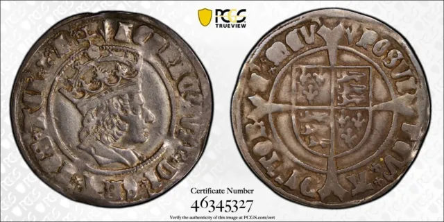 Silver 1505-09 England Great Britain 4 Pence Groat S-2258 Henry VII | PCGS VF30