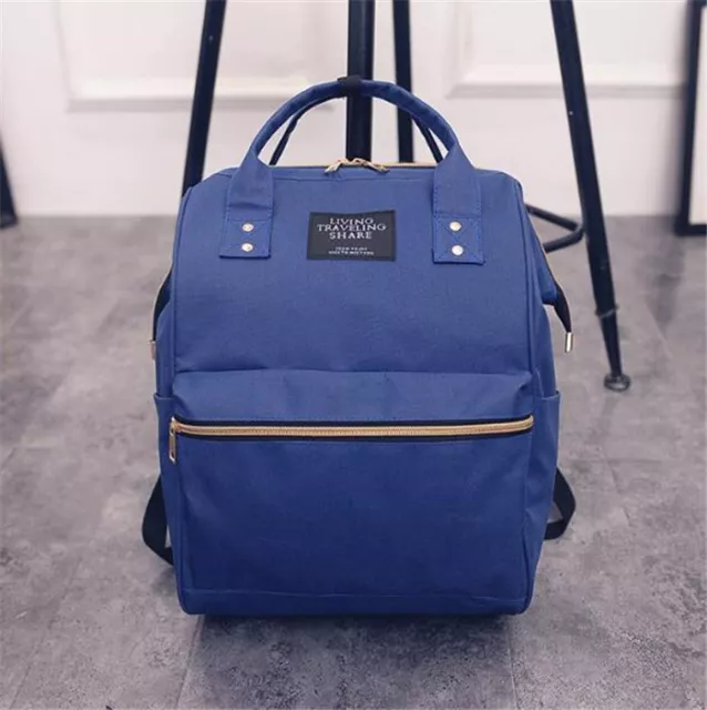 Women Men Backpack, Canvas School Bag, Travel Bag for Outdoor Camping Traveling 4