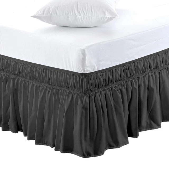 Microfibra Tessuto Doppio Misura Wrap Attorno Letto Gonna,183cm x 122cm,Gonna ,