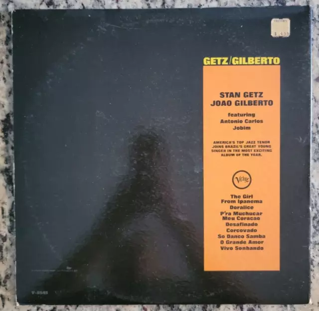 STAN GETZ & Joao Gilberto ~ Getz / Gilberto ~ gatefold 1964 Verve V ...
