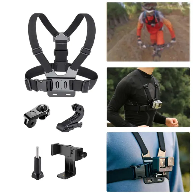 Adjustable Chest Strap Mount Belt for Outdoor Cycling Skiing Action Cameras