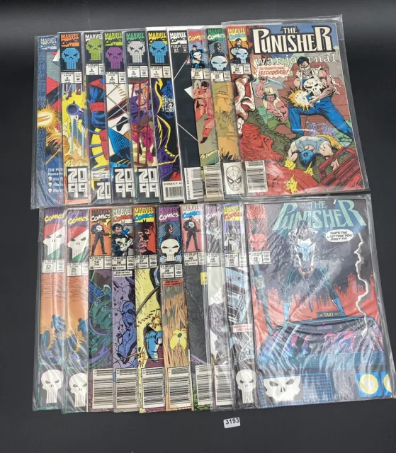 The Punisher Marvel Comics Lot From Mix #1-45, 20 Different books (1990-1991)