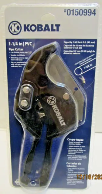 Kobalt 1-1/4 Inch Pvc Pipe Cutter ***New In Package***