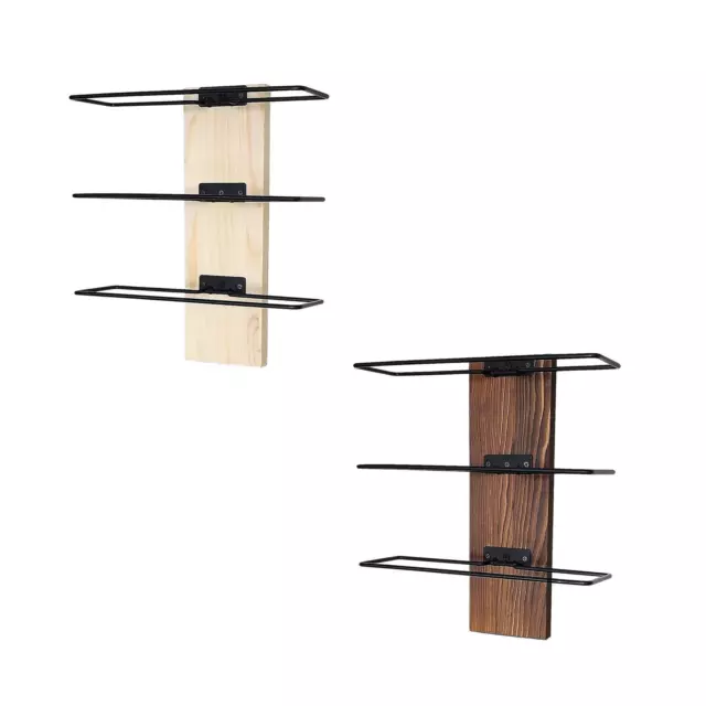 Wall Mount Wine Rack Wine Bottle Display Shelf for Home Bar Kitchen Storage