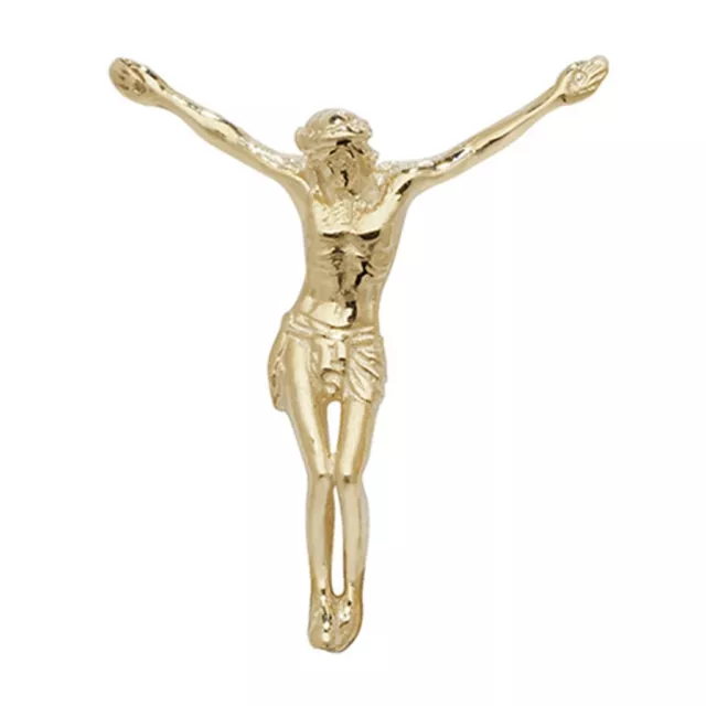 Boys 9ct Gold 28mm Jesus Cross Pendant