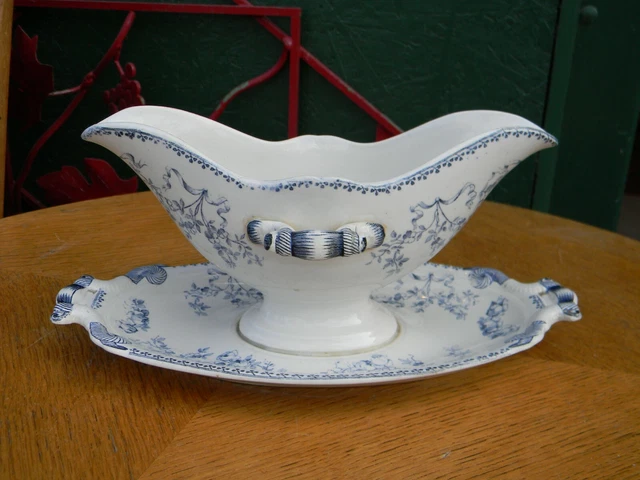 Plat De Service Ancien Sarreguemines Modèle Mozart - Couleur Jade, Occasion France