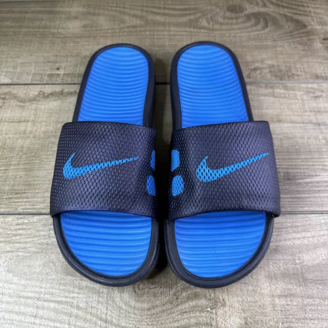 Nike Benassi Solarsoft Slides Mens Size 11 Sandals Black Royal 431884-440