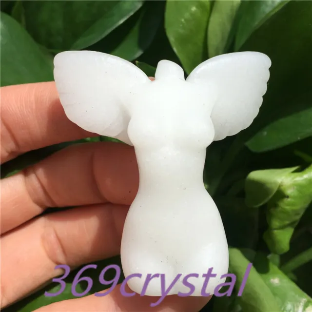 wholesale Natural quartz crystal Goddess Carved Crystal Skull Body Sculpture