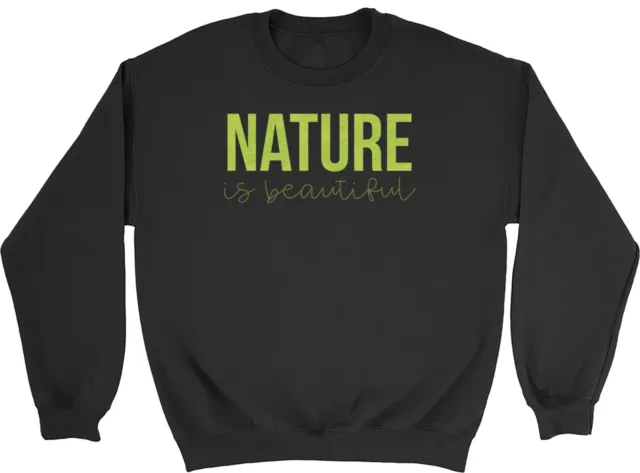 Felpa maglione Nature Is Beautiful bambini bambini ragazzi ragazze
