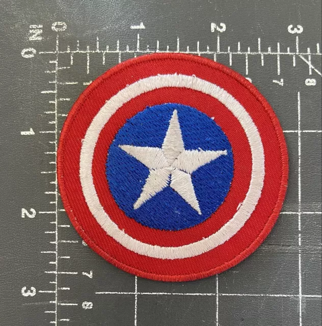 Captain America Logo Bouclier Patch Marvel Bd Universe Superhero Steven Rogers