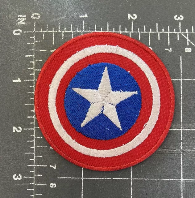 Captain America Logo Shield Aufnäher Marvel Comics Universe Superheld Steven