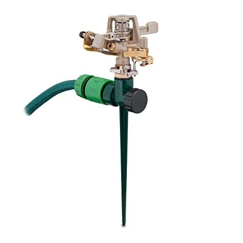 Relaxdays Arroseur de Pulsation arrosage de Jardin 360 ° portée de 24 m arros...