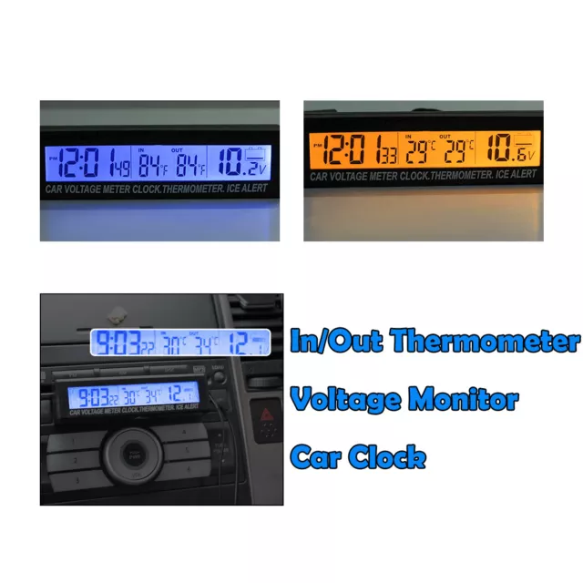 LED Uhr 12V Kfz Auto Zeitanzeige Autouhr borduhr digital PKW