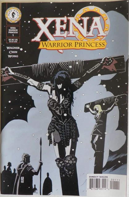 Xena Warrior Princess 1 NM (Dark Horse Comics) crucified in Mignola cover!
