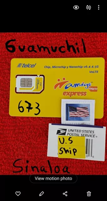Telcel Mexico GUAMUCHIL SIM Card  ACTIVATED for UNLIMITED CALLS,SMS.TRUE