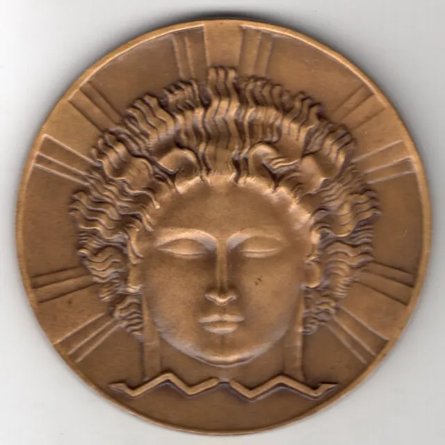 1930 French Medal, "Compagnie Parisienne de Distribution d'Electricite," Dammann
