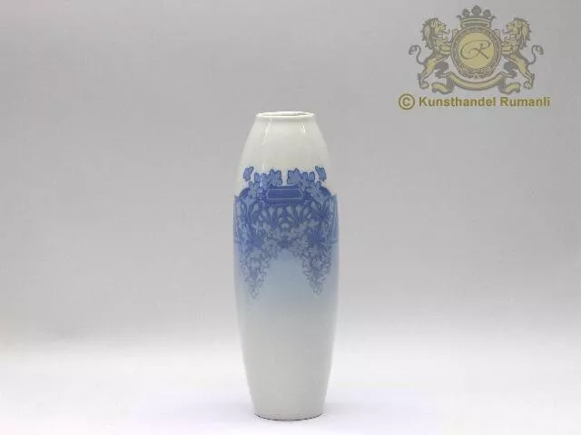 Große KPM Berlin Jugendstil Vase mit floralem Dekor von Schmuz Baudiss