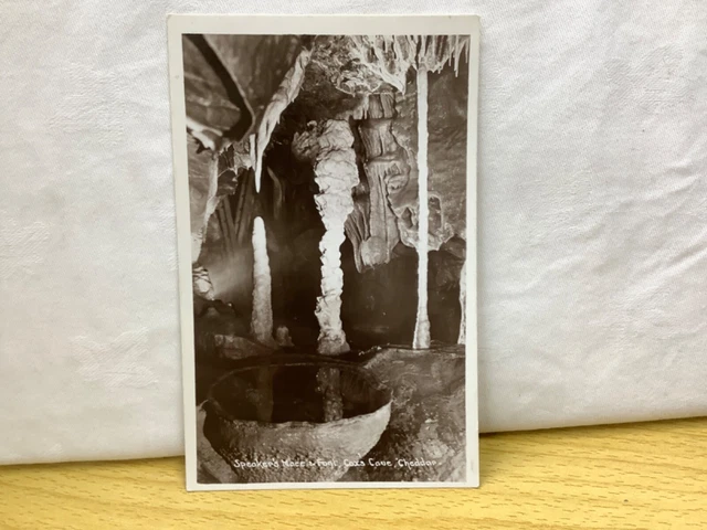 Speaker's Mace And Font, Cox's Cave, Cheddar, Somerset, unbranded postcard