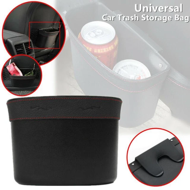 Car Door Trash Rubbish Can Garbage Seat Back Dustbin Case Cup Holder Storage Box
