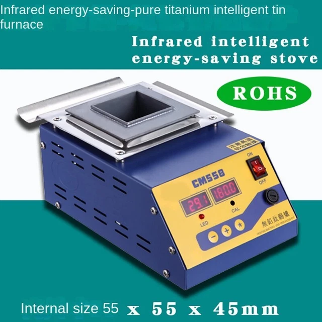 CM-558 Digital Square Tin Stove 300w Melt Tin Solder Stove Lead-free Solder Pot