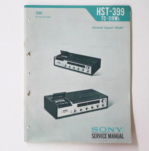 Original SONY HST-399 TC-119W2 Music System Service Manual / Bedienungsanleitung