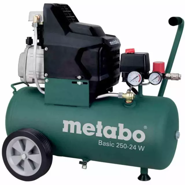 metabo Compressore Basic 250-24 W, 1,5 kW, 8 bar, 24 l per corrente alternata monofase