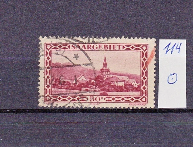 saargebiet bis 1934: Mi. Nr. 114 gestempelt
