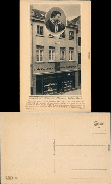 Düsseldorf Heinrich Heine Geburtshaus - Bäckerei Wilhelm Weidenhaupt 1928