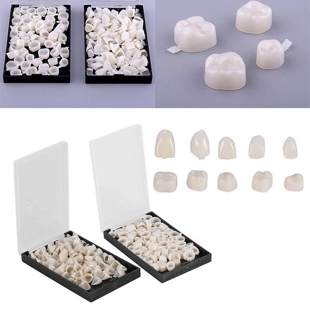 RESIN TEMPORARY CROWNS Posterior Anterior Molar Resin Tooth Teeth Kit