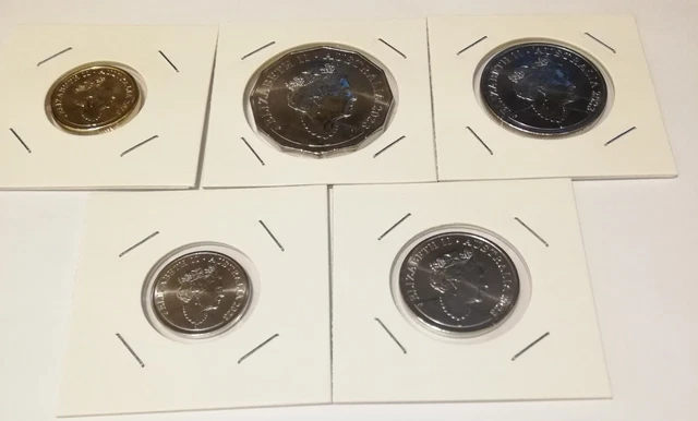 2023 AUSTRALIAN COIN Set - $2, 50c, 20c, 10c & 5c Coins (5 Coins)- From