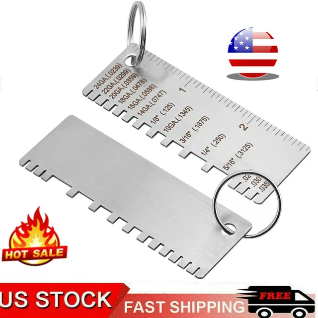 STAINLESS STEEL WIRE/METAL Sheet Thickness Gauge Welding Gage