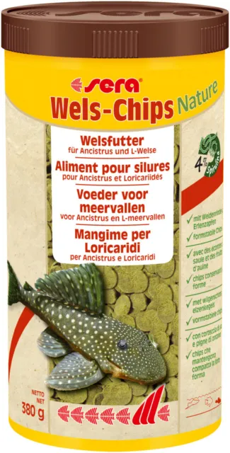 Sera Nature Wels-Chips 1000 ml Dose /  Tabletten für Welse Bodenfische