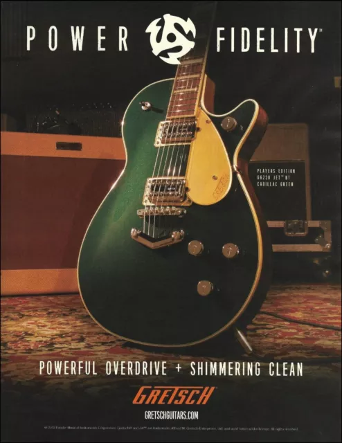 Gretsch Players Edition G6228 Jet BT Cadillac Green Guitar advertisement 2017 ad