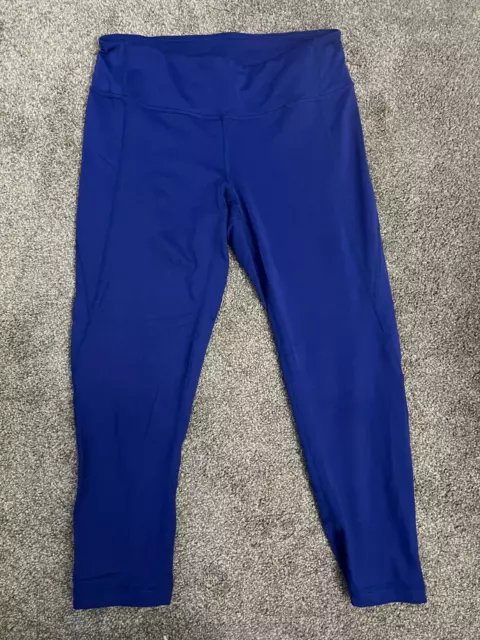 Womens Blue Zella Crop Leggings Size Small