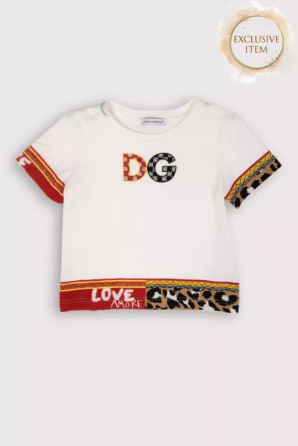 RRP€195 DOLCE & GABBANA T-Shirt Top Size 3Y / 95-101CM Printed Front & Back