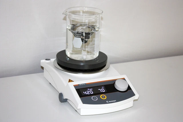 Heidolph MR Hei-Tec Digital Hot Plate Stirrer, 135mm Aluminum Top, 100-1400rpm